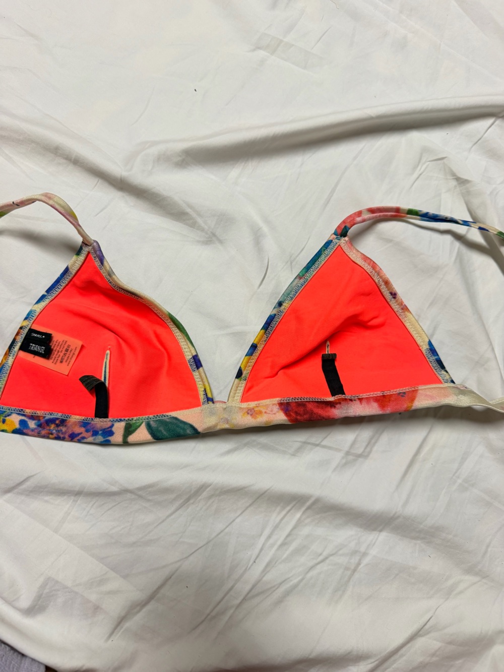 triangl swimwear Neon Coral & Flower Bikini - Picture 8 of 12